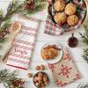 image:imageDII Nordic Christmas Collection Plaid amp Stripes Holiday Dish Towels Kitchen Towel Set 18x28 Scandinavian Snowflakes Plaid amp Stripe 3 CountJingle Stripe  Green Plaid  Red Snowflakes