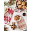 image:imageDII Nordic Christmas Collection Plaid amp Stripes Holiday Dish Towels Kitchen Towel Set 18x28 Scandinavian Snowflakes Plaid amp Stripe 3 CountJoy Snowflake Stripe  Green Plaid