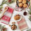 image:imageDII Nordic Christmas Collection Plaid amp Stripes Holiday Dish Towels Kitchen Towel Set 18x28 Scandinavian Snowflakes Plaid amp Stripe 3 CountJoy Snowflake Stripe  Green Plaid