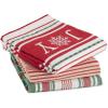 image:imageDII Nordic Christmas Collection Plaid amp Stripes Holiday Dish Towels Kitchen Towel Set 18x28 Scandinavian Snowflakes Plaid amp Stripe 3 CountJoy Snowflake Stripe  Green Plaid