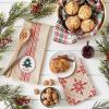 image:imageDII Nordic Christmas Collection Plaid amp Stripes Holiday Dish Towels Kitchen Towel Set 18x28 Scandinavian Snowflakes Plaid amp Stripe 3 CountNoel Tree