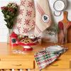 image:imageDII Nordic Christmas Collection Plaid amp Stripes Holiday Dish Towels Kitchen Towel Set 18x28 Scandinavian Snowflakes Plaid amp Stripe 3 CountNoel Tree