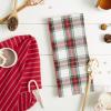 image:imageDII Vintage Christmas Tea Towels Decorative Holiday Kitchen Dish Towel Set 18x28 Tartain Plaid amp Thin Red Stripe 2 PieceHoliday Plaid  RedWhite Stripe