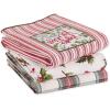 image:imageDII Vintage Christmas Tea Towels Decorative Holiday Kitchen Dish Towel Set 18x28 Tartain Plaid amp Thin Red Stripe 2 PieceHolly Jolly Sprigs  Red Stripe