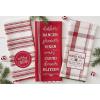 image:imageDII Vintage Christmas Tea Towels Decorative Holiday Kitchen Dish Towel Set 18x28 Tartain Plaid amp Thin Red Stripe 2 PieceNorth Pole Plaid