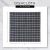 image:imageDII Washed Waffle Collection Oversized Preshrunk Ultra Absorbant Dishcloth Set 12x12 Stone 6 PieceBlack