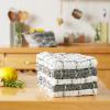 image:imageDII Washed Waffle Collection Oversized Preshrunk Ultra Absorbant Dishcloth Set 12x12 Stone 6 PieceGray