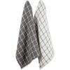 image:imageDII Washed Waffle Collection Oversized Preshrunk Ultra Absorbant Dishcloth Set 12x12 Stone 6 PieceGray