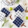 image:imageDII Washed Waffle Collection Oversized Preshrunk Ultra Absorbant Dishcloth Set 12x12 Stone 6 PieceNautical Blue