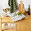 image:imageDII Washed Waffle Collection Oversized Preshrunk Ultra Absorbant Dishcloth Set 12x12 Stone 6 PieceSage