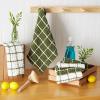 image:imageDII Washed Waffle Collection Oversized Preshrunk Ultra Absorbant Dishcloth Set 12x12 Stone 6 PieceSage
