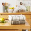 image:imageDII Washed Waffle Collection Oversized Preshrunk Ultra Absorbant Dishcloth Set 12x12 Stone 6 PieceStone