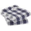 image:imageDII Washed Waffle Weave Collection Dishtowel Set 18x28 Black Check 2 PieceDenim Check
