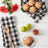 image:imageDII Washed Waffle Weave Collection Dishtowel Set 18x28 Dove Gray Check 2 PieceBlack Check