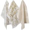 image:imageDII Christmas Dish Towels Decorative Metallic Holiday Kitchen Towel Set 18x28 Snowflakes 3 CountSnowflakes