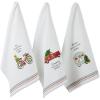 image:imageDII Christmas Kitchen Towels Decorative Embellished Cotton Dish Towel Set 18x28 Let It Snow 2 CountHoliday on Wheels