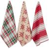 image:imageDII Nordic Christmas Collection Plaid amp Stripes Holiday Dish Towels Kitchen Towel Set 18x28 Scandinavian Snowflakes Plaid amp Stripe 3 CountScandinavian Snowflakes  Plaid  Stripe