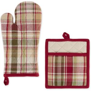 image:imageDII Autumn Basics Collection Decorative Thanksgiving amp Fall Kitchen Dish Towel Set 18x28 Rustic Leaves 2 PieceGive Thanks Plaid