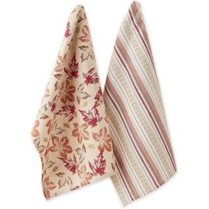 image:imageDII Autumn Basics Collection Decorative Thanksgiving amp Fall Kitchen Dish Towel Set 18x28 Rustic Leaves 2 PieceRustic Leaves