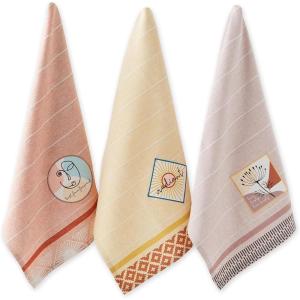 image:imageDII Bungalow Collection Absorbent Cotton Kitchen Kitchen Towel Set 18x28 Embellished Bungalow 3 CountEmbellished Bungalow