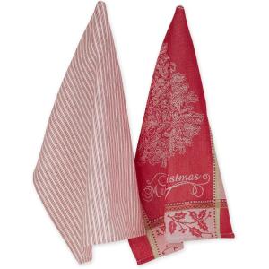 image:imageDII Christmas Kitchen Towels Vintage Inspired Holiday Dish Towel Set 18x28 Holiday Tree 2 CountHoliday Tree