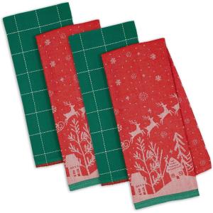 image:imageDII Christmas Kitchen Towels Vintage Inspired Holiday Dish Towel Set 18x28 Holiday Tree 2 CountSleigh Ride