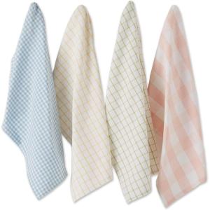 image:imageDII Cotton Kitchen Towel Set Lightweight amp FastDrying Dish Towels 18x28 Mimosas 3 PieceGarden Plaid
