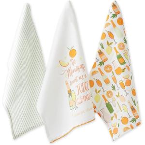 image:imageDII Cotton Kitchen Towel Set Lightweight amp FastDrying Dish Towels 18x28 Mimosas 3 PieceMimosas