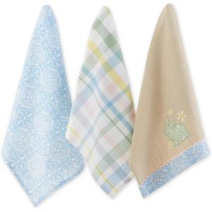 image:imageDII Cottontail Cottage Spring Kitchen Collection DishtowelDishcloth Set Daisy Dobby 6 CountGarden Bunny
