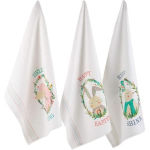 image:imageDII Easter Folk Collection Springtime Kitchen Dishtowel Set Easter Garden 4 PieceEaster Portrait