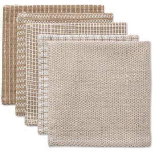image:imageDII Everyday Kitchen Collection Assorted Dishcloth Set 12x12 Antique Green 5 CountStone