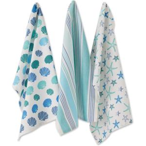 image:imageDII Fouta Beach House Vibes Collection Kitchen Linens Dishtowel Set Beach Comber 3 PieceBeach Comber