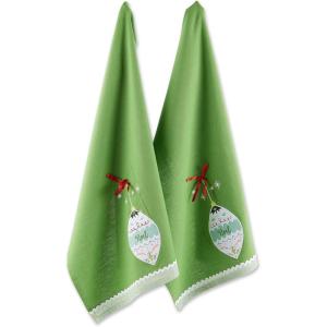image:imageDII Holiday Dish Towels Christmas Kitchen Dcor 18x28 Santa Belt 2 PieceNoel
