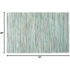 image:imageDII Chindi Home Collection Cotton Handwoven Slim Stripe Area Rag Rug 4x6 AquaAqua