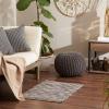 image:imageDII Chindi Home Collection Cotton Handwoven Slim Stripe Area Rag Rug 4x6 AquaDark Brown