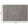 image:imageDII Chindi Home Collection Cotton Handwoven Slim Stripe Area Rag Rug 4x6 AquaDark Brown