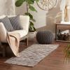 image:imageDII Chindi Home Collection Cotton Handwoven Slim Stripe Area Rag Rug 4x6 AquaDark Brown