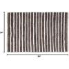 image:imageDII Chindi Home Collection Cotton Handwoven Slim Stripe Area Rag Rug 4x6 AquaDark Brown