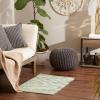 image:imageDII Chindi Home Collection Cotton Handwoven Slim Stripe Area Rag Rug 4x6 AquaJadeite