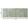 image:imageDII Chindi Home Collection Cotton Handwoven Slim Stripe Area Rag Rug 4x6 AquaJadeite