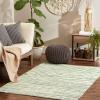image:imageDII Chindi Home Collection Cotton Handwoven Slim Stripe Area Rag Rug 4x6 AquaJadeite