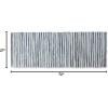 image:imageDII Chindi Home Collection Cotton Handwoven Slim Stripe Area Rag Rug 4x6 AquaStonewash Blue