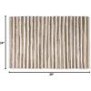 image:imageDII Chindi Home Collection Cotton Handwoven Slim Stripe Area Rag Rug 4x6 AquaTaupe
