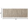 image:imageDII Chindi Home Collection Cotton Handwoven Slim Stripe Area Rag Rug 4x6 AquaTaupe
