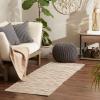 image:imageDII Chindi Home Collection Cotton Handwoven Slim Stripe Area Rag Rug 4x6 AquaTaupe