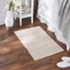 image:imageDII Indoor Braided Cotton Area Rug Handloomed Yarn Dyed Woven Reversible 20x315 Navy DiamondBraided Stripe Stone