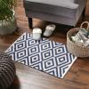 image:imageDII Indoor Braided Cotton Area Rug Handloomed Yarn Dyed Woven Reversible 20x315 Navy DiamondDiamond Navy