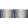 image:imageDII Woven Cotton Throw Rug Area Rugs for Kitchen Bedroom Bathroom or Entry Way Small Rug 2x3 Ombre StoneOmbre French Blue