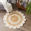 image:imageDII Woven Rug Collection Braided Jute 3 Ft Round WhiteNaturalWhiteNatural