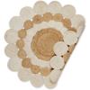 image:imageDII Woven Rug Collection Braided Jute 3 Ft Round WhiteNaturalWhiteNatural